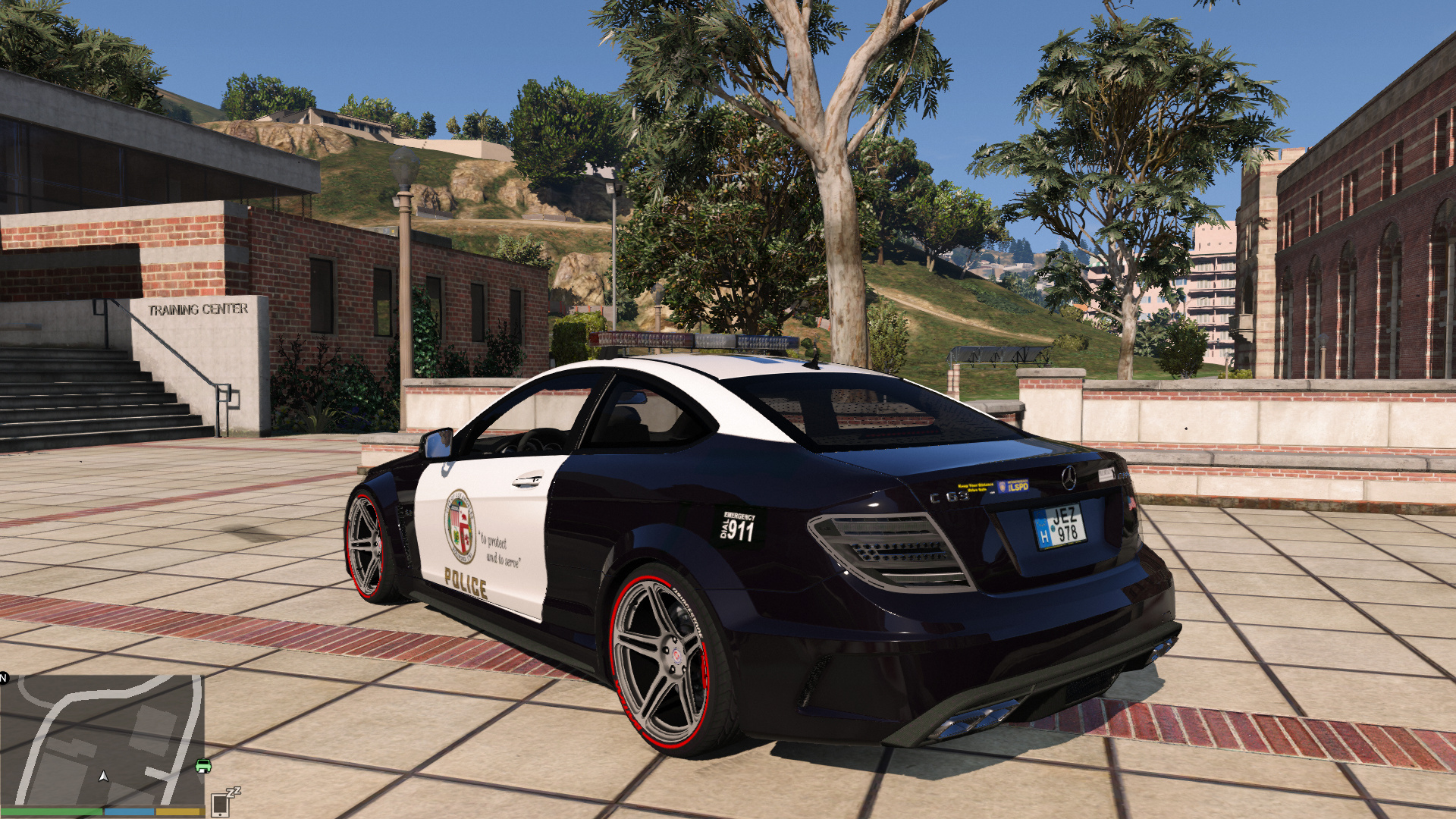 LAPD Paint Job Mercedes Benz C63 GTA 5 Mods